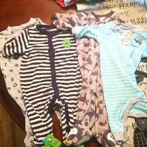 Lot of 4 Long Sleeve PJs 3M